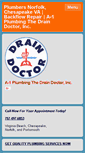 Mobile Screenshot of a1plumbingdraindoctor.com